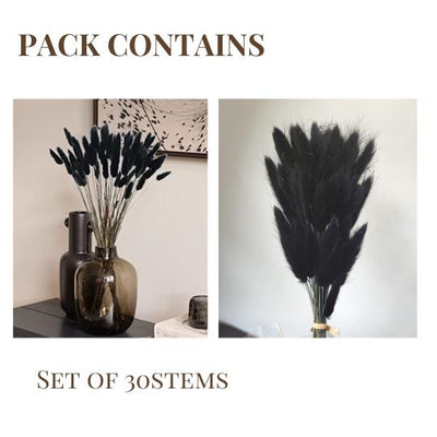 Naturally Dried Bunny Tails - Black – Decor & Artefacts on Brown Living™. SKU: DF - 82. Img 4.