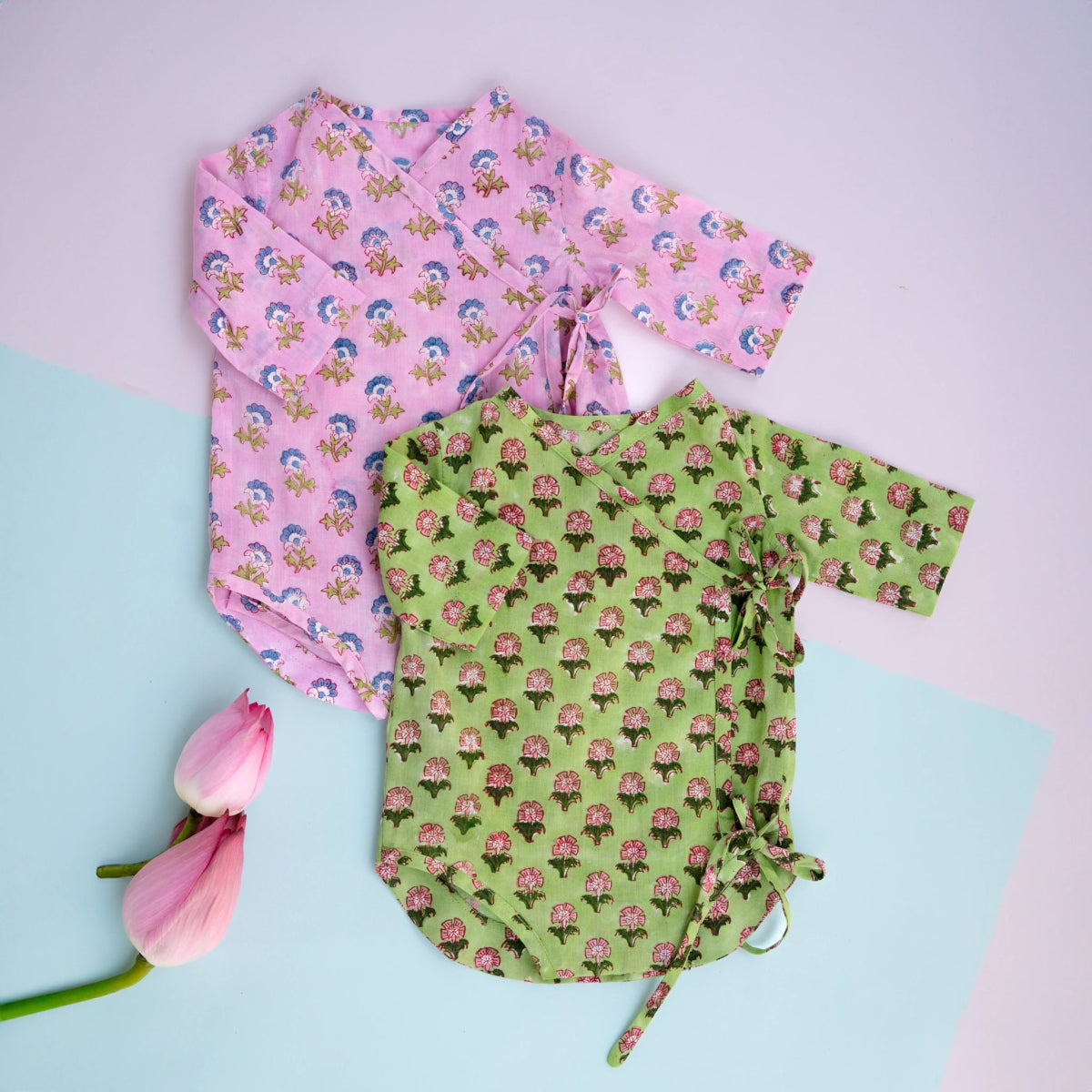 Nature's Hug Newborn Wrap Romper | Baby Jabla Romper Set | Verified Sustainable by Brown Living™