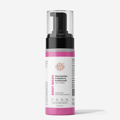 Niacinamide Probiotic Kumkumadi Foaming Body Wash | Verified Sustainable by Brown Living™