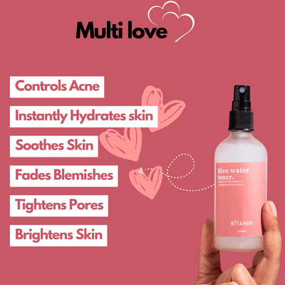 Niacinamide & Rice Water Toner with Ceramides |25% Rice Extract |100ml – Face Toner on Brown Living™. SKU: ricewatertoner. Img 5.