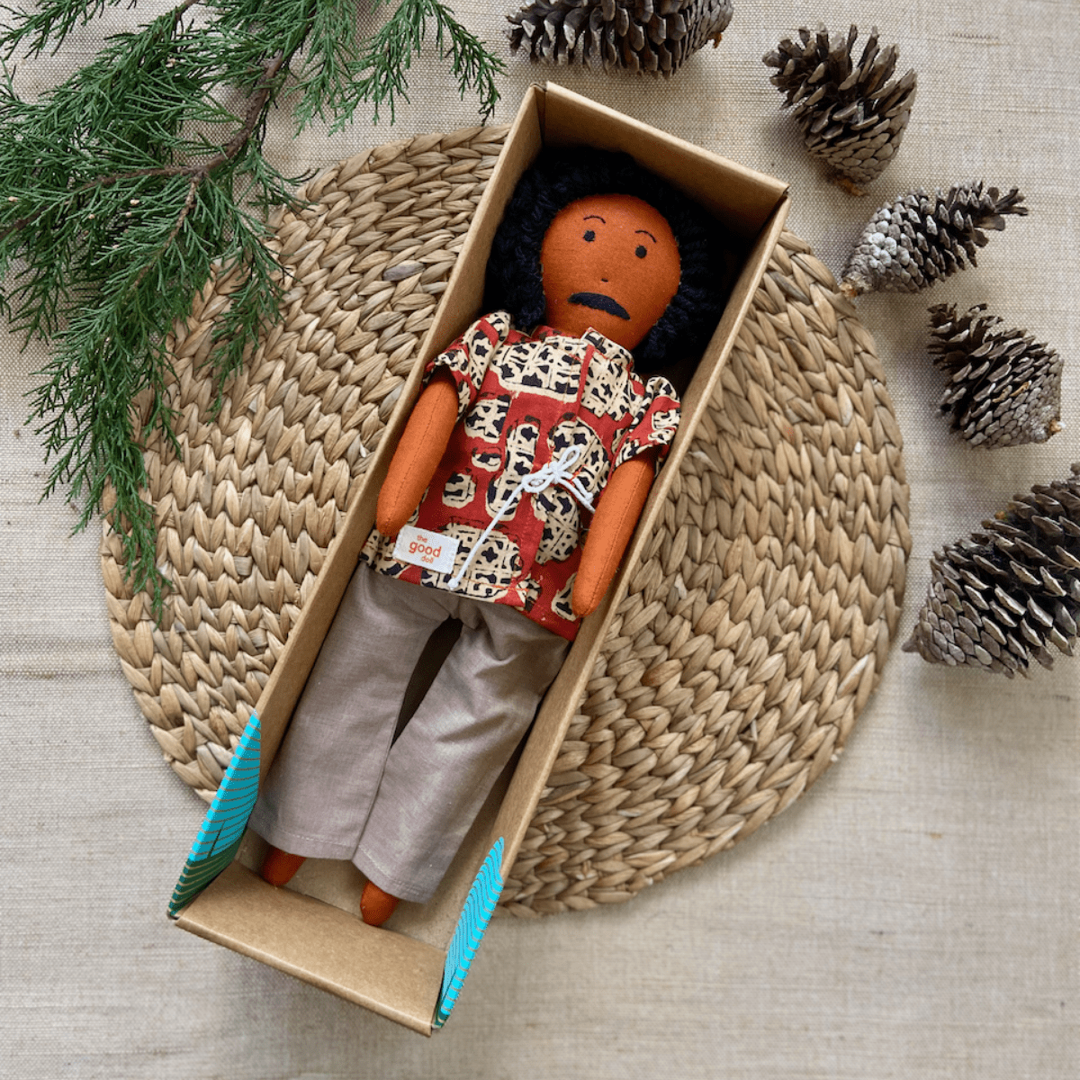 Nilah Appa Red Shirt Doll – Single Doll | Verified Sustainable by Brown Living™