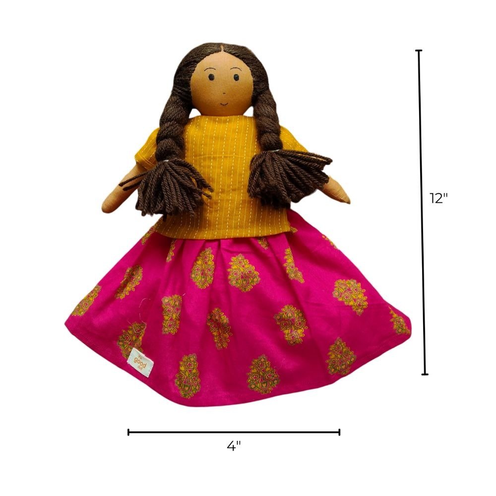 Nilah Classic Yellow Doll | Verified Sustainable by Brown Living™