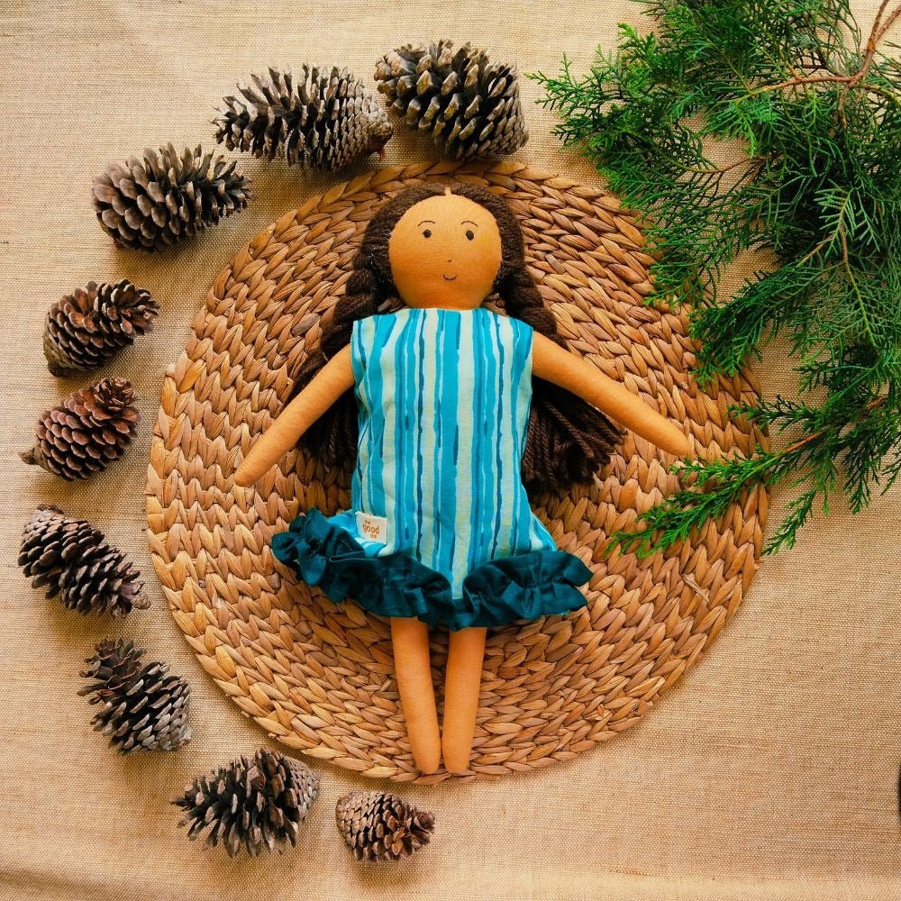 Nilah Frill Dress Doll | Verified Sustainable by Brown Living™