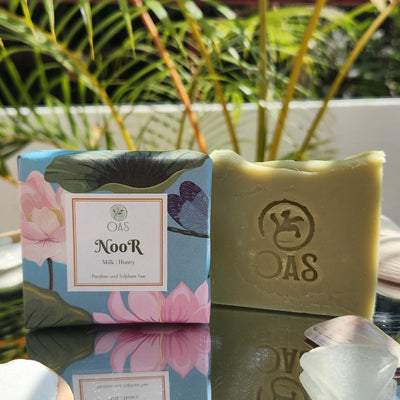 Noor Moisturizing bar | Milk & Honey – Body Soap on Brown Living™. SKU: NR - MB. Img 1.
