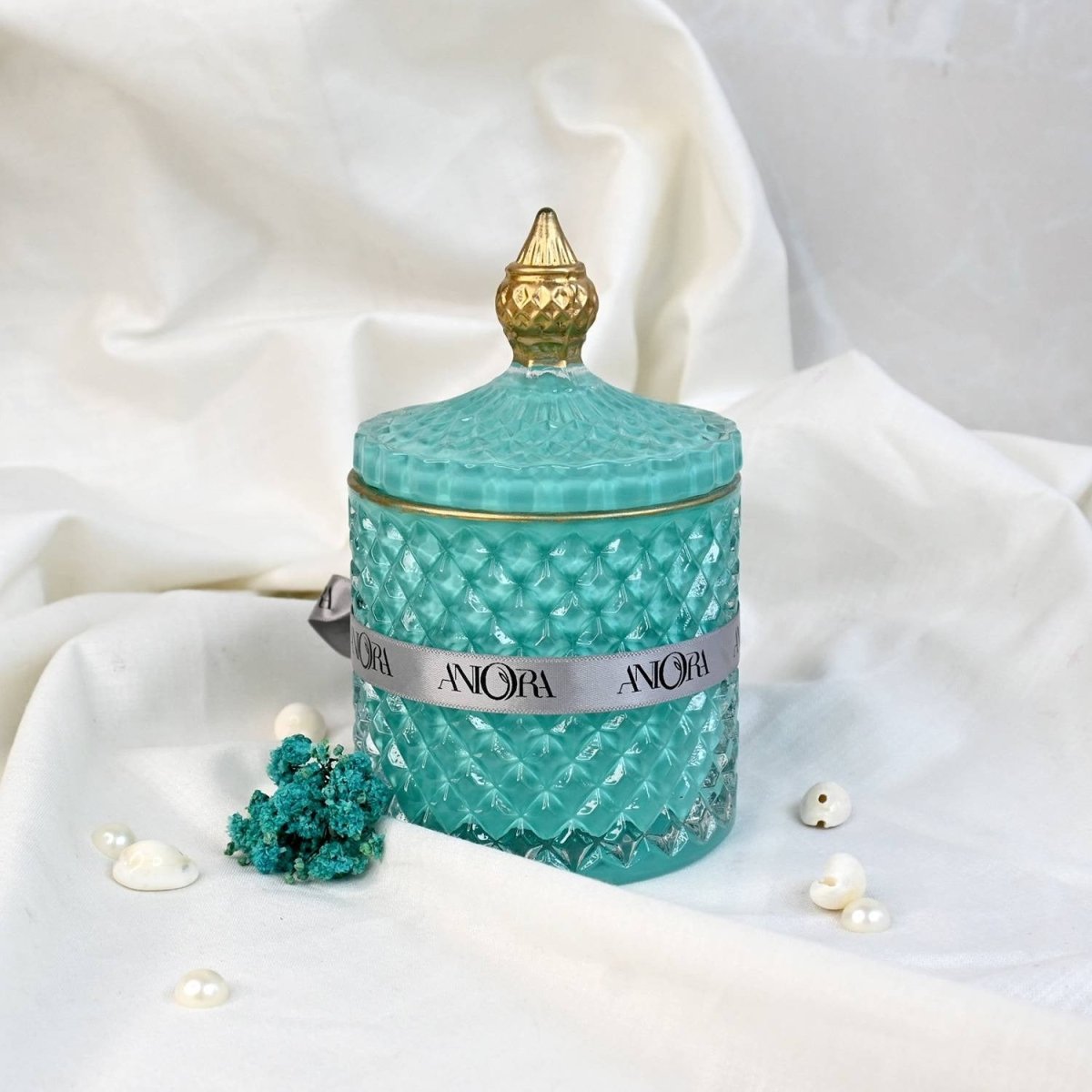 Ocean breeze Secret Message Soy Crystal Jar Candle | Verified Sustainable by Brown Living™