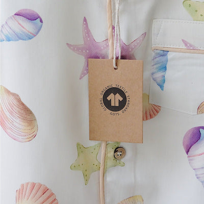 Ocean Lullaby Organic Cotton Sleepwear Set for Babies – Kids Nightwear on Brown Living™. SKU: SG - 01 - 0001/6 - 12M. Img 3.