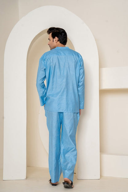 Ocean Waves Loungewear| Mulberry Silk | Men | Verified Sustainable by Brown Living™