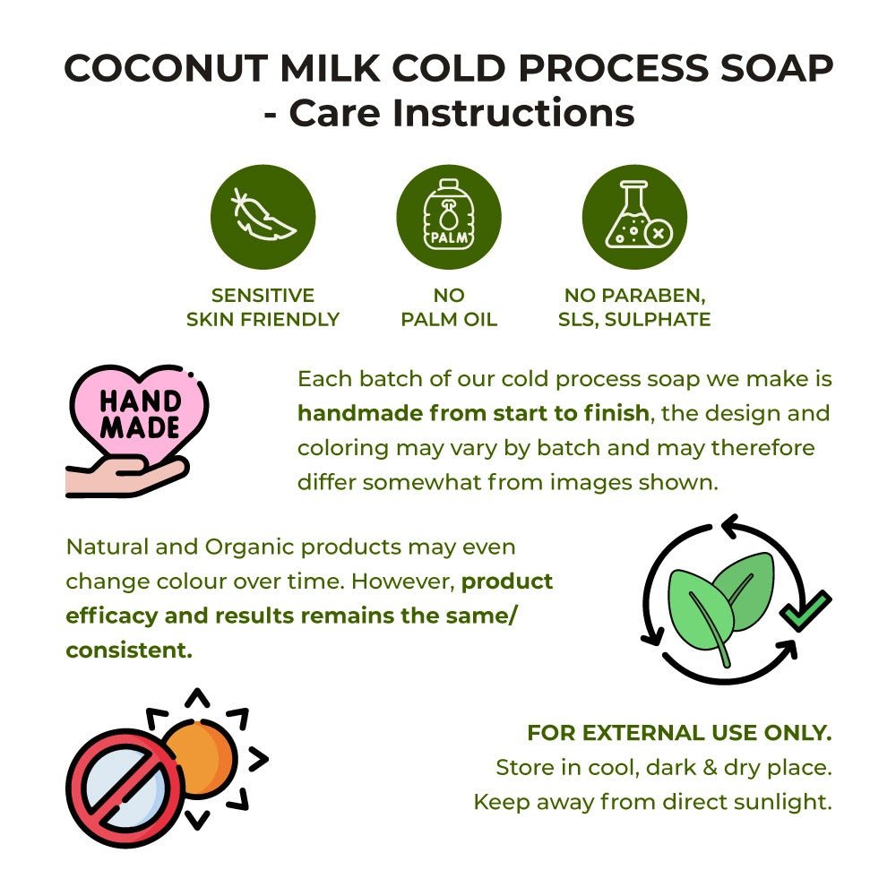 Oily, Acne - prone, Combination Skin types Coconut Milk Cold Process Soap Bundle | Verified Sustainable by Brown Living™