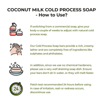 Oily, Acne - prone, Combination Skin types Coconut Milk Cold Process Soap Bundle | Verified Sustainable by Brown Living™