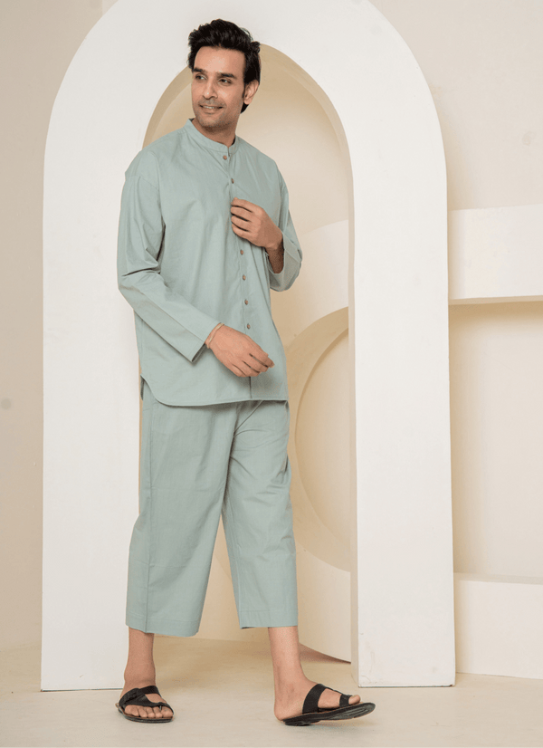 Olive Ease Loungewear | 100% Poplin Organic Cotton | Men's | Verified Sustainable by Brown Living™