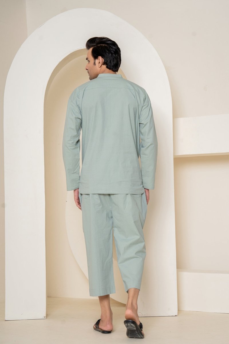 Olive Ease Loungewear | 100% Poplin Organic Cotton | Men's | Verified Sustainable by Brown Living™