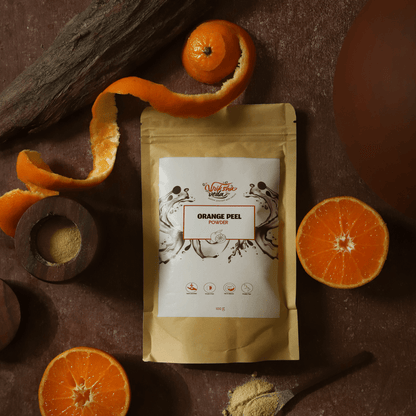 Orange Peel Powder - 100g| Face Pack for Glowing Skin | Verified Sustainable by Brown Living™