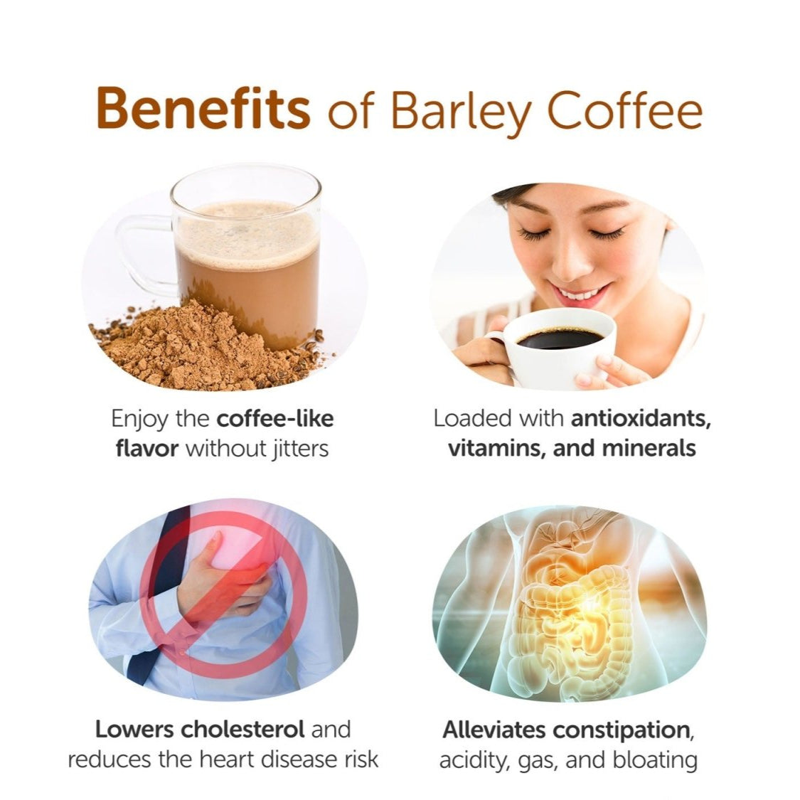 Organic Barley Coffee 100g - Caffeine - Free Coffee Substitute | Verified Sustainable by Brown Living™