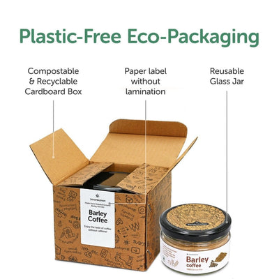 Organic Barley Coffee 100g - Caffeine - Free Coffee Substitute – Coffee on Brown Living™. SKU: 1TC_BC - 1H. Img 7.