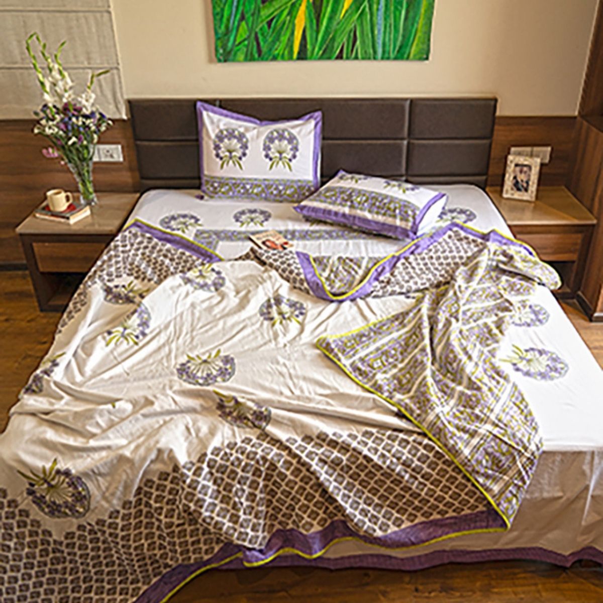 Organic Cotton Elegant King Size Dohar | Verified Sustainable by Brown Living™