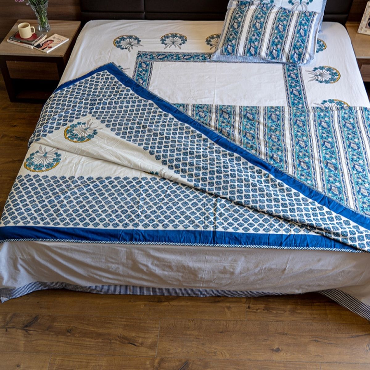 Organic Cotton Elegant King Size Dohar | Verified Sustainable by Brown Living™