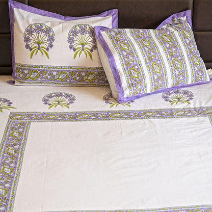 Organic Cotton Multicolor Pristine Floral Bedsheet Set | Verified Sustainable by Brown Living™