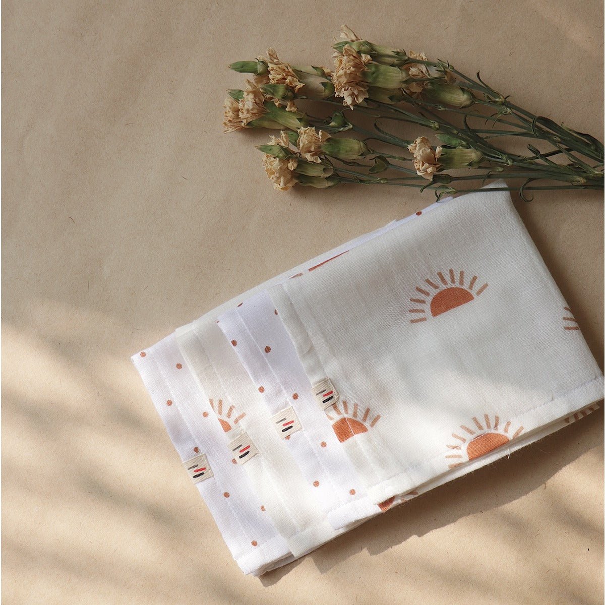 Organic Face Napkin Set of 2 – Gentle Baby Care | Verified Sustainable by Brown Living™