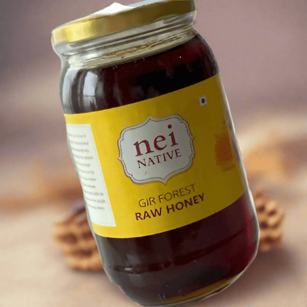 Organic Gir Forest Raw Honey | Unprocessed and Nutrient - Rich | Verified Sustainable by Brown Living™