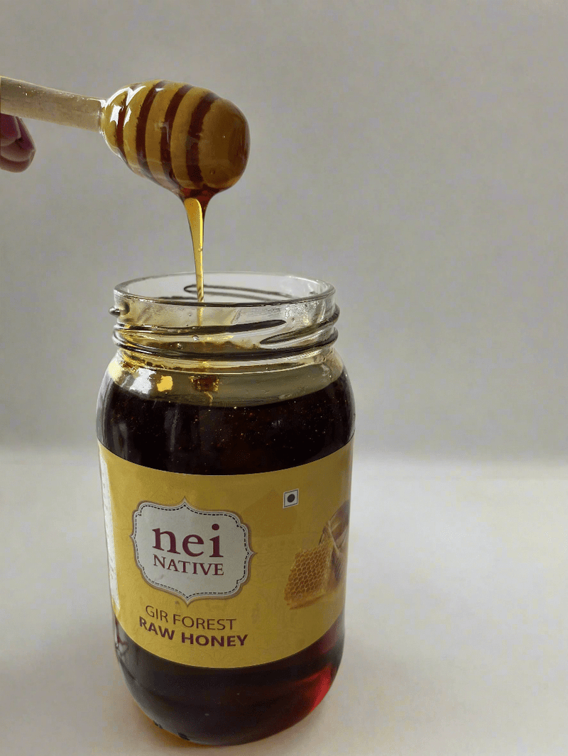 Organic Gir Forest Raw Honey | Unprocessed and Nutrient - Rich | Verified Sustainable by Brown Living™