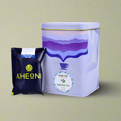 Organic Hojicha Tea: A Toasted Delight of Earthy Flavors – Tea on Brown Living™. SKU: HTTEHT015P. Img 1.