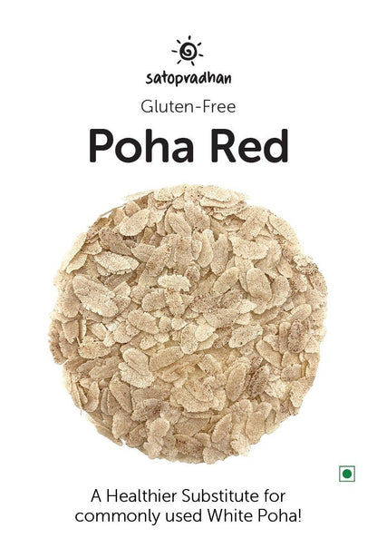 Organic Red Poha 100g - Gluten - Free, Wholesome Grains | Verified Sustainable by Brown Living™