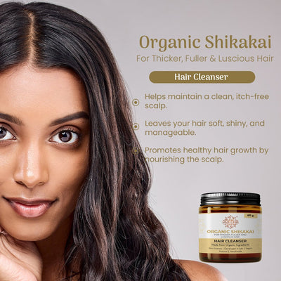 Organic Shikakai Hair Mask| For Thicker, Fuller and Luscious Hair – Hair Mask on Brown Living™. SKU: pnhpl - scrub - 007. Img 2.