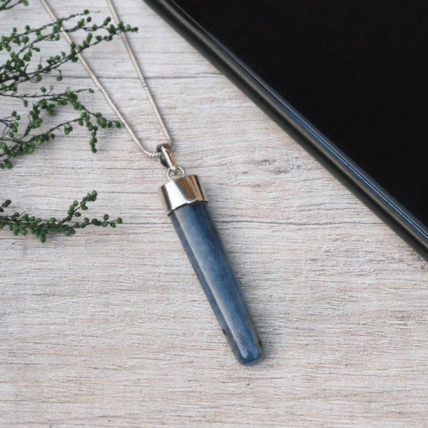 Original Unisex Kyanite Pendant - Blue | Verified Sustainable by Brown Living™