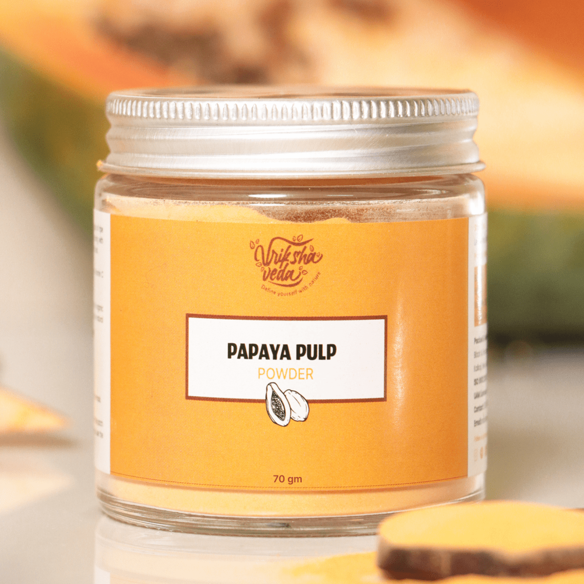 Papaya Pulp Powder for Skin & Hair I 70 gms | Verified Sustainable by Brown Living™