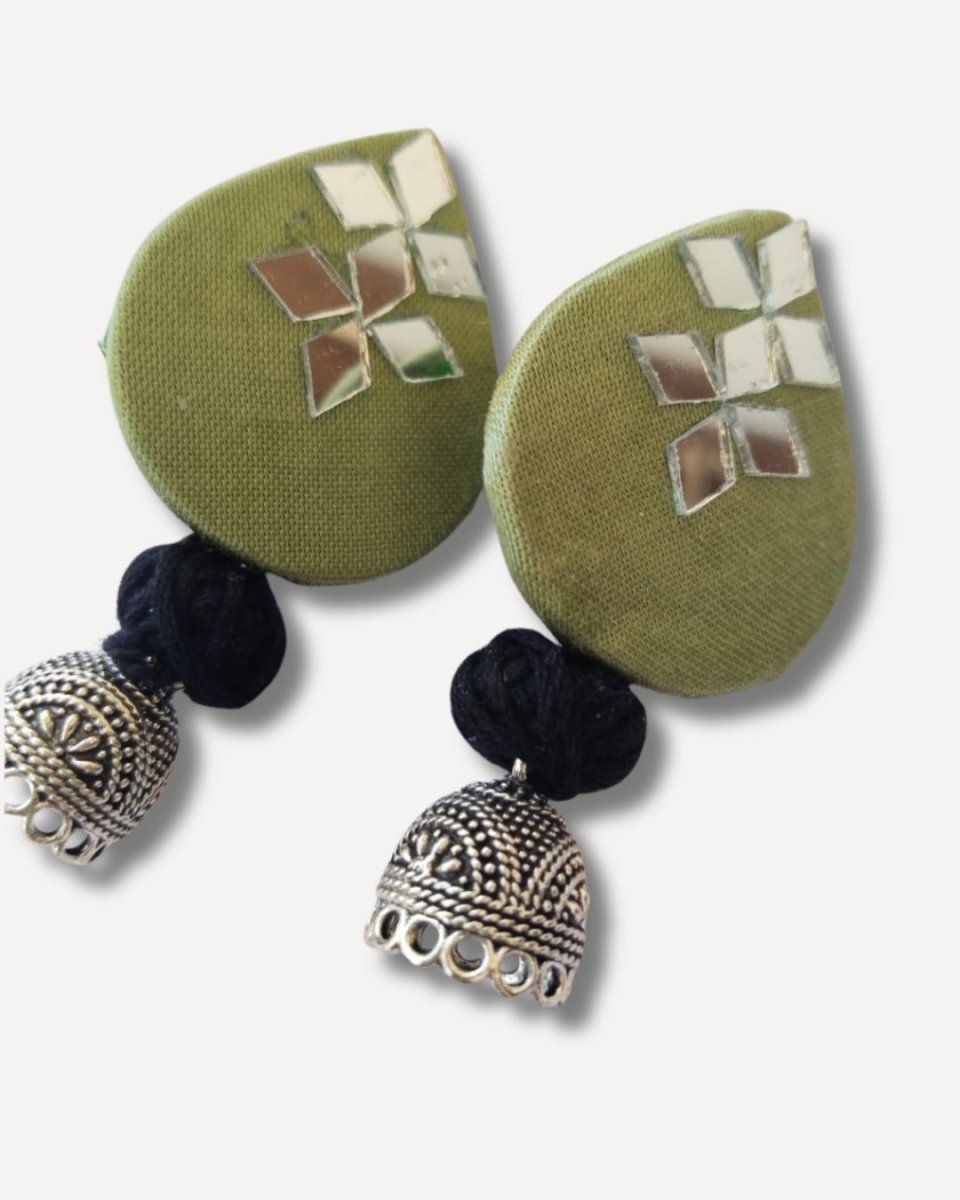 Pastel Mirror Drops for Day Weddings – Womens earrings by The serene by Rainvas available on Brown Living™. . SKU: RVS - SER - EAR - 35. Img 4.