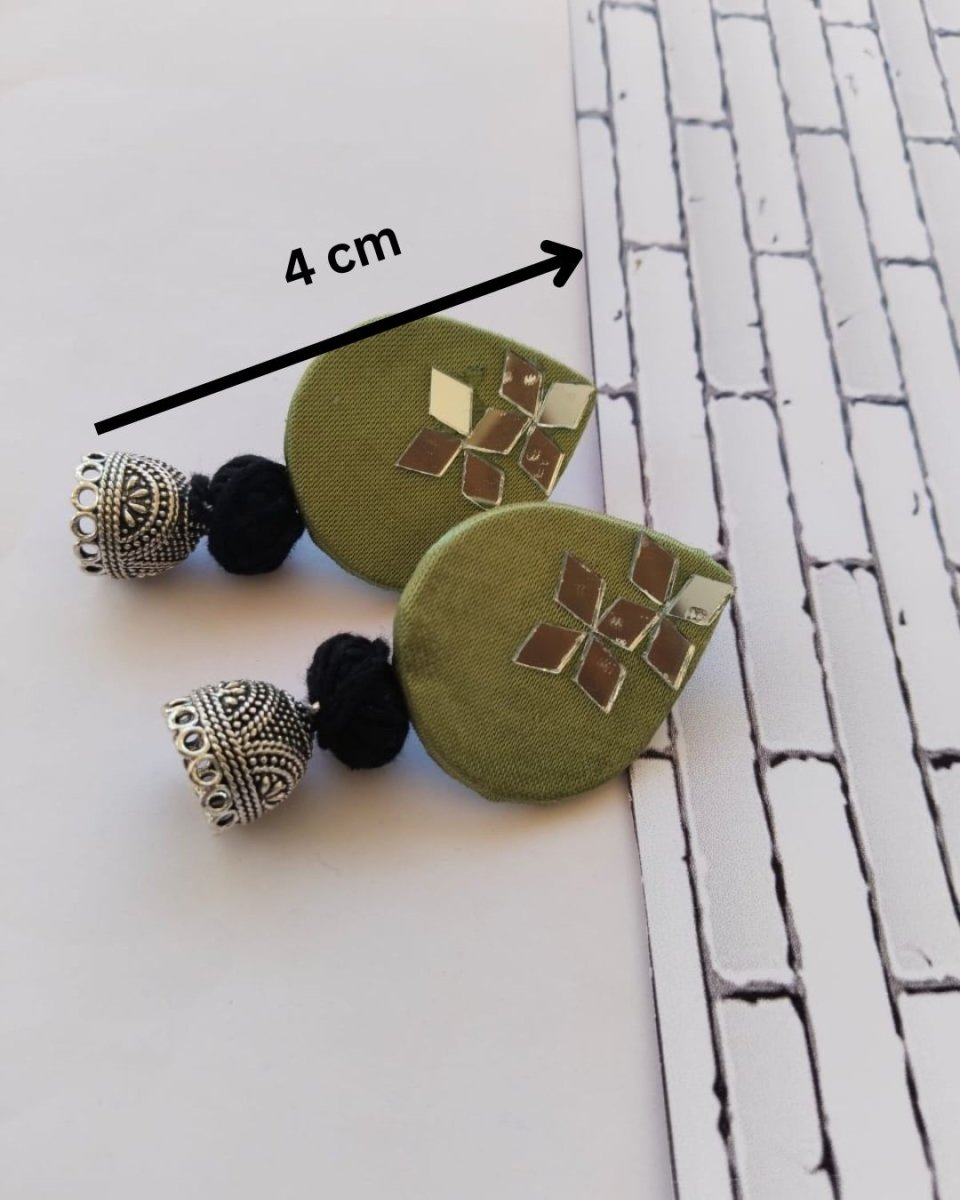 Pastel Mirror Drops for Day Weddings – Womens earrings by The serene by Rainvas available on Brown Living™. . SKU: RVS - SER - EAR - 35. Img 7.