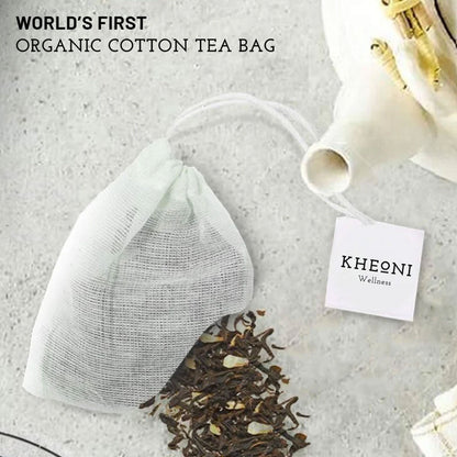 Peach Blue Tea Teabag: A Fruity Twist to Tranquility | Verified Sustainable by Brown Living™