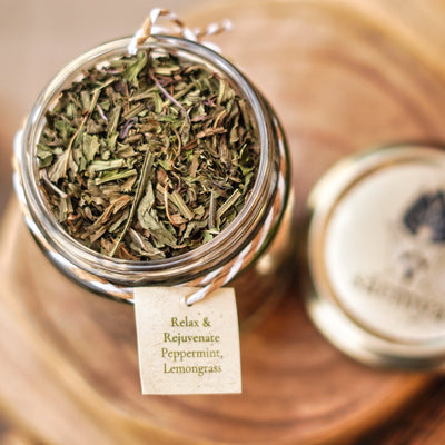 Peppermint & Lemongrass Tea - Refreshing Digestive Infusion - 25g – Tea on Brown Living™. SKU: peppe_25gms. Img 3.
