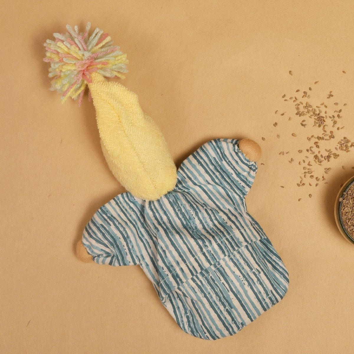 Persian Blue Comfort Doll – Eco - Friendly Plush Toy – Soft Toy by Bombay Toy Company available on Brown Living™. . SKU: AD05PB. Img 4.
