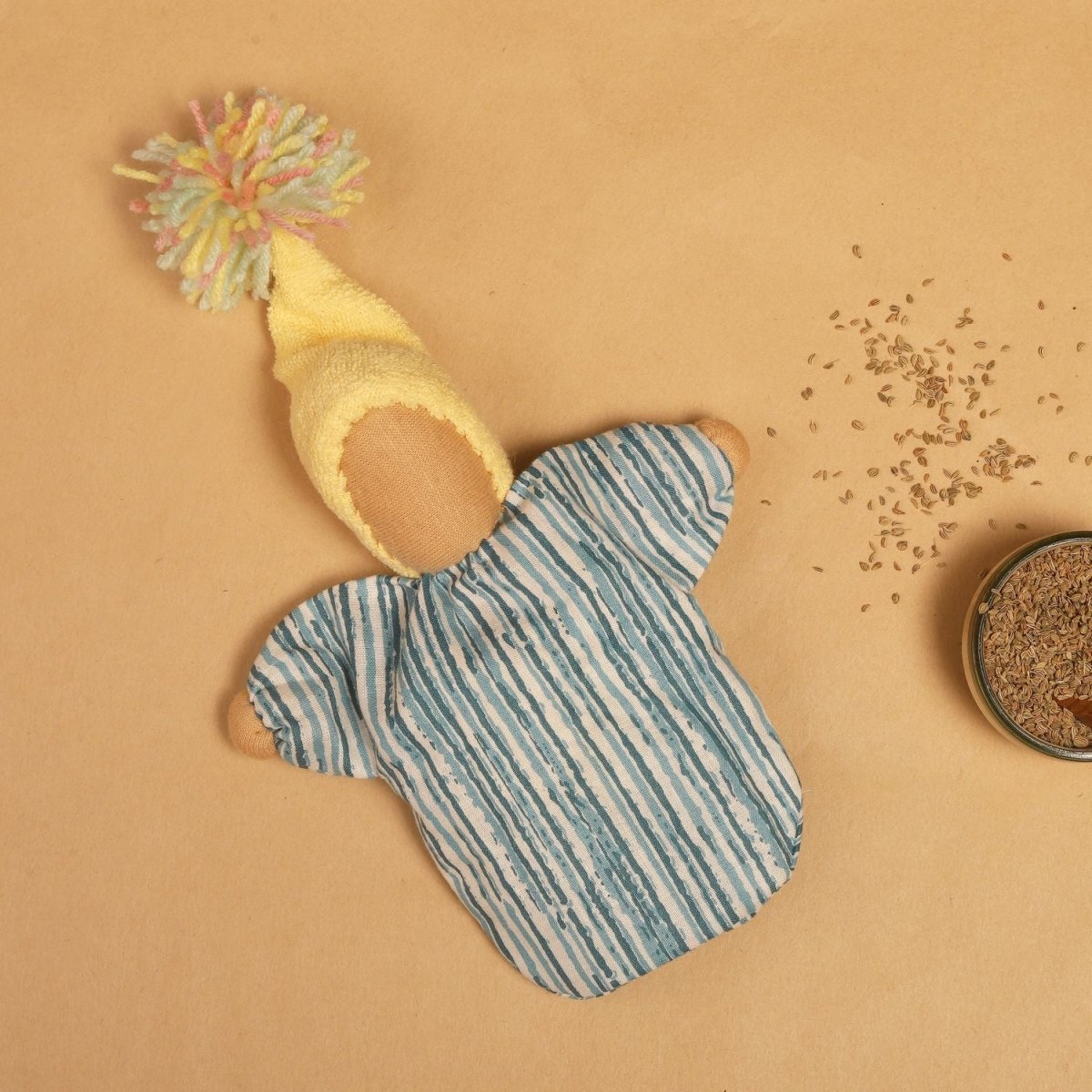 Persian Blue Comfort Doll – Eco - Friendly Plush Toy – Soft Toy by Bombay Toy Company available on Brown Living™. . SKU: AD05PB. Img 3.