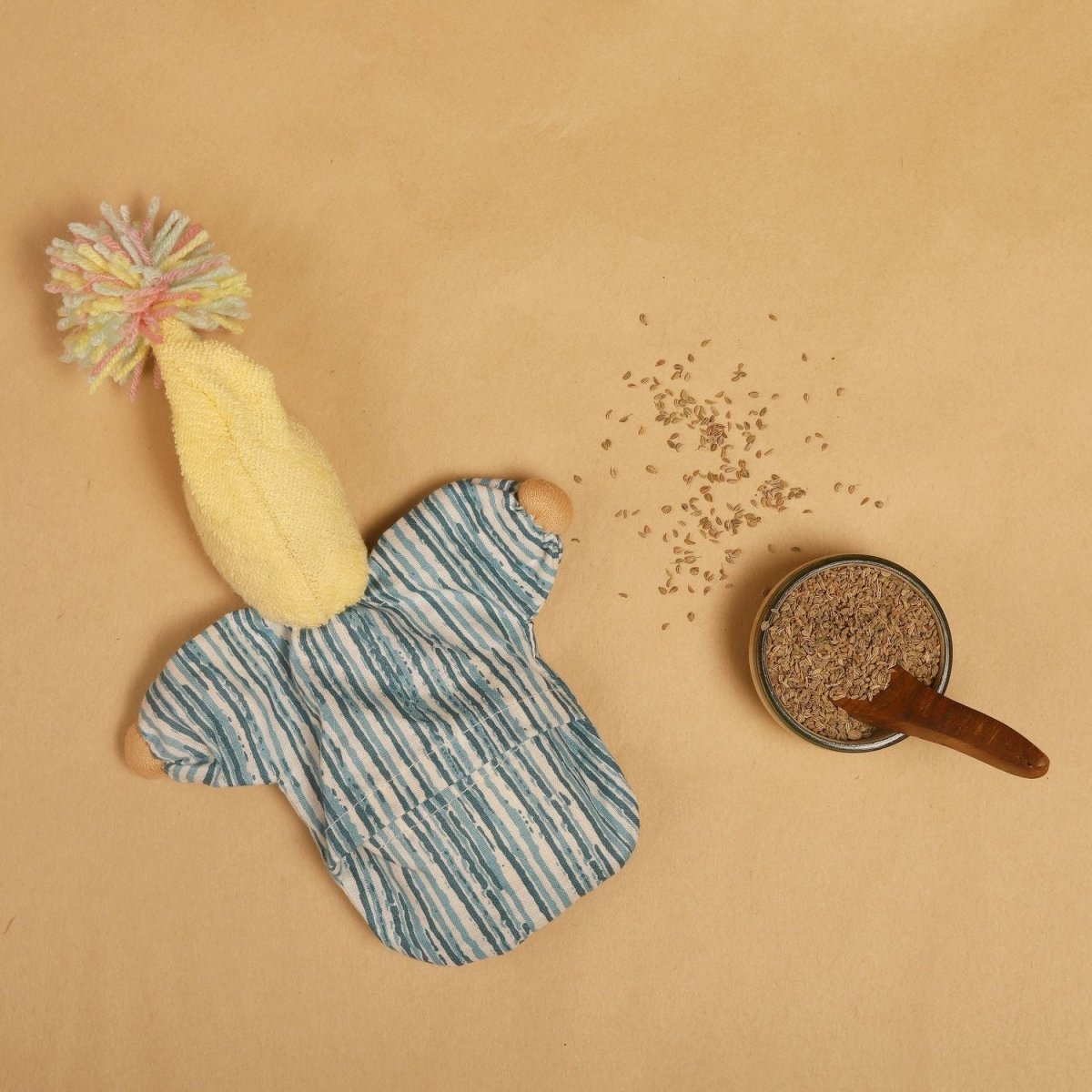 Persian Blue Comfort Doll – Eco - Friendly Plush Toy – Soft Toy by Bombay Toy Company available on Brown Living™. . SKU: AD05PB. Img 2.