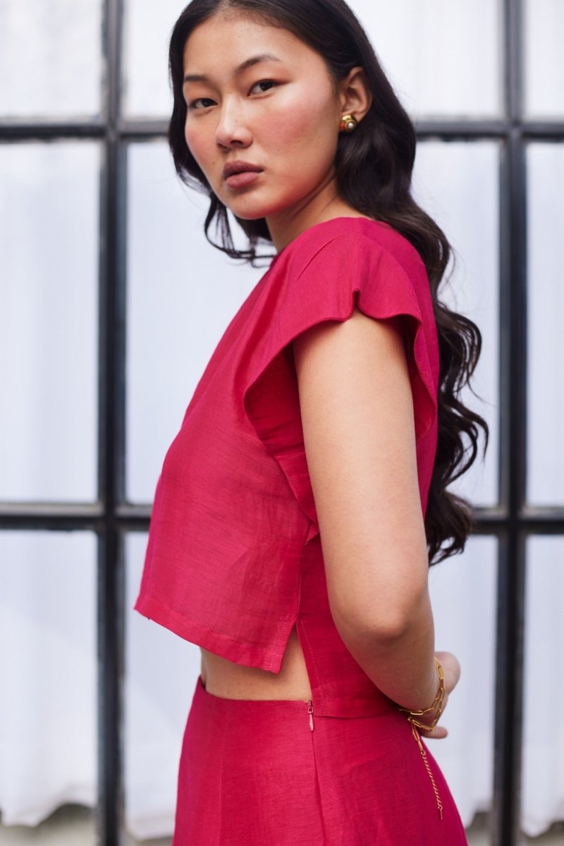 Pink - Carnaby Street Crop Top | Verified Sustainable by Brown Living™