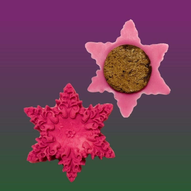 Pink Snowflake Wax Block Closet Freshener - Sweet Rose Scent | Verified Sustainable by Brown Living™