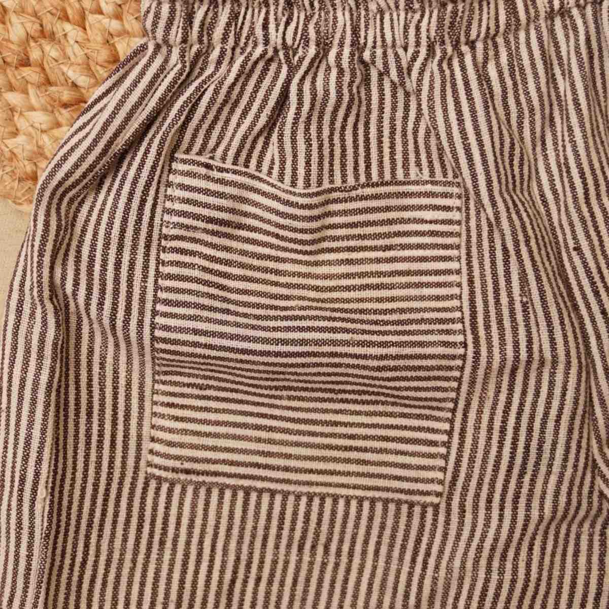 Playful Ruffle Hem Cotton Shorts for Girls | Verified Sustainable by Brown Living™