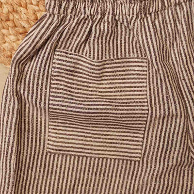 Playful Ruffle Hem Cotton Shorts for Girls – Kids Shorts on Brown Living™. SKU: SCGS 3. Img 3.