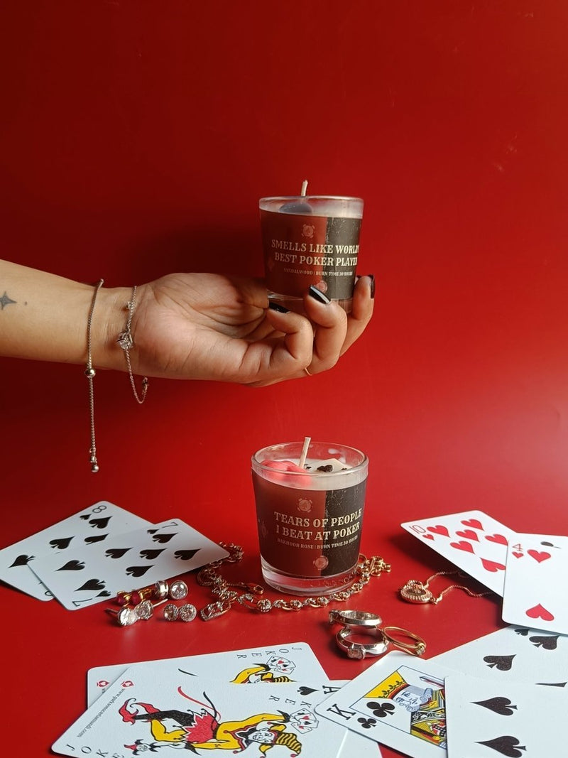 Poker Candle Set - Scented Pair | Verified Sustainable by Brown Living™