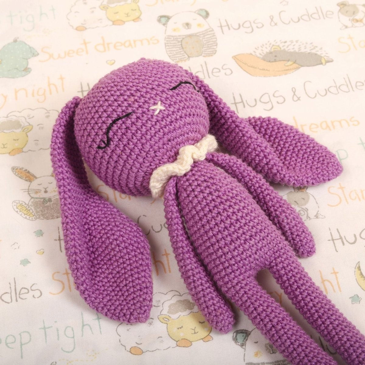 Popped Purple Crochet Rattle – Handmade Baby Toy | Verified Sustainable by Brown Living™