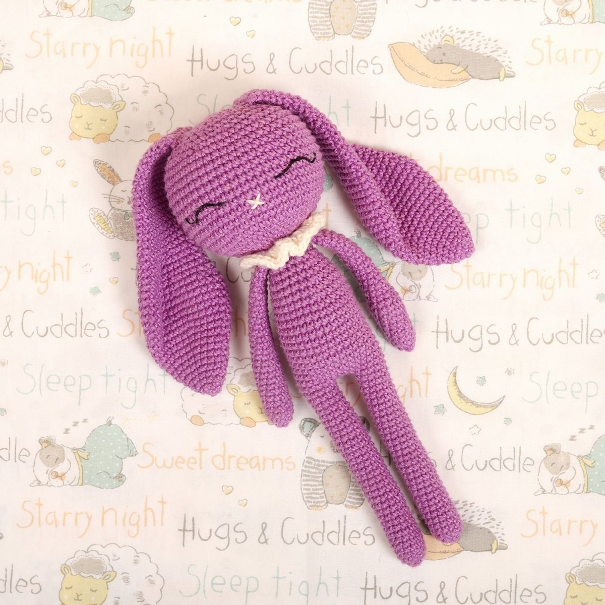 Popped Purple Crochet Rattle – Handmade Baby Toy | Verified Sustainable by Brown Living™