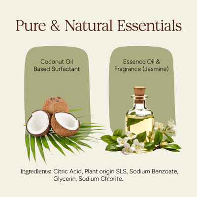 Powder to Liquid Handwash | Jasmine Fragrance | Make 250ml – Hand Wash on Brown Living™. SKU: SOPHLHJ0G015. Img 4.