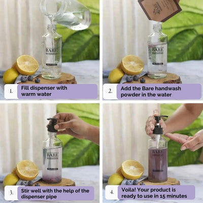 Powder to Liquid Handwash with Dispenser – Hand Wash on Brown Living™. SKU: BNPCI026 - 1. Img 7.