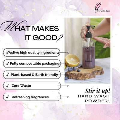 Powder to Liquid Handwash with Dispenser – Hand Wash on Brown Living™. SKU: BNPCI026 - 1. Img 6.