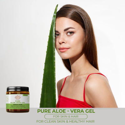 Pure Aloe Vera Gel | Skin & Hair – Face Salve on Brown Living™. SKU: phpnl_gel_01hpnl_gel_01. Img 3.