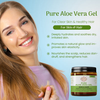 Pure Aloe Vera Gel | Skin & Hair – Face Salve on Brown Living™. SKU: phpnl_gel_01hpnl_gel_01. Img 2.
