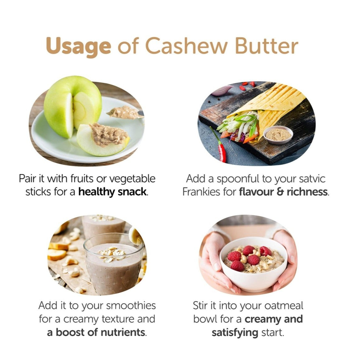 Pure Cashew Butter 200g - Vegan & Keto - Friendly – Jams & Spreads on Brown Living™. SKU: 1DS_CBCS - 2H. Img 5.