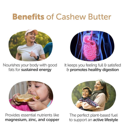 Pure Cashew Butter 200g - Vegan & Keto - Friendly – Jams & Spreads on Brown Living™. SKU: 1DS_CBCS - 2H. Img 4.